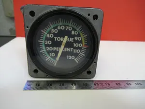 BELL 206 INDICATOR TORQUE PERCENT AIRCRAFT 206-075-739-103 AS PICTURED &C1-A-15